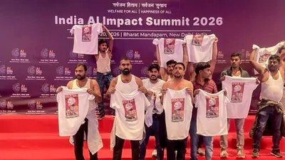 Youth Congress Duo Freed After Shirtless AI Summit Protest