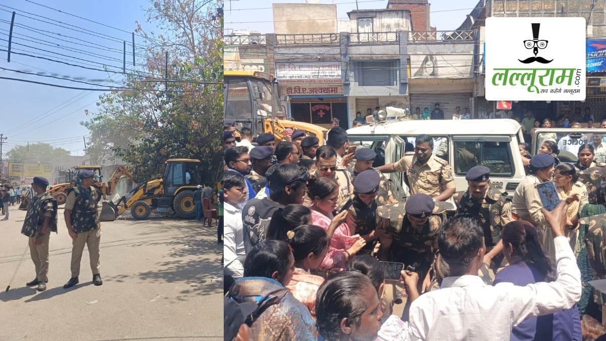 Protesters Oppose Road Widening in Raipur, Sit-in as Eviction Begins