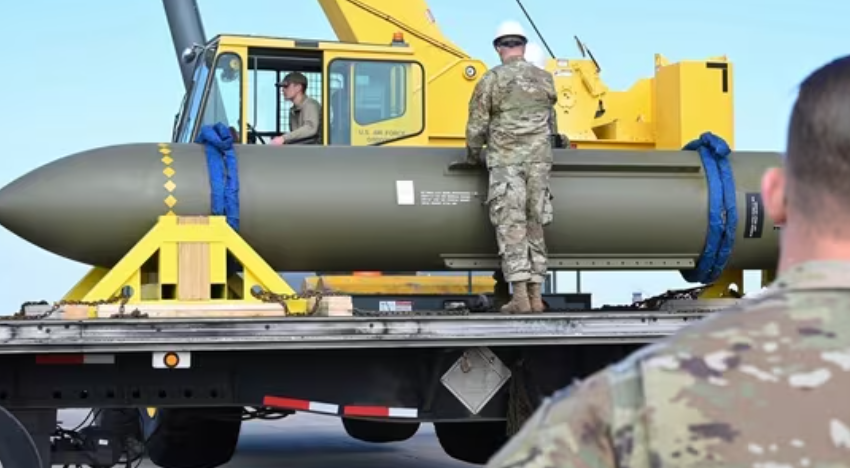US Drops 1000Kg Bunker Buster Bombs on Iran