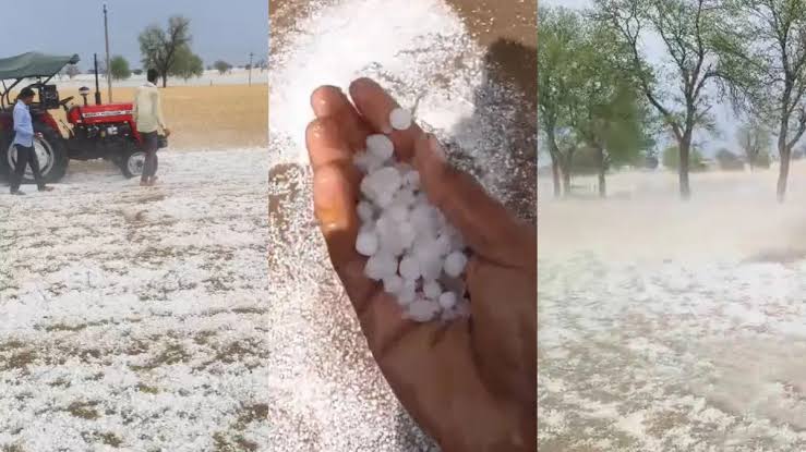 Bikaner Turns White After Intense Hailstorm
