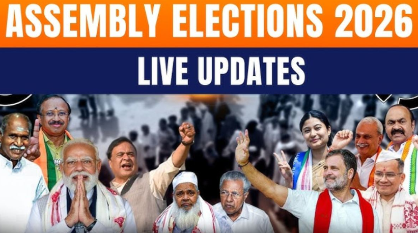 Elections 2026: People Que Up in Assam, Puducherry & Kerela