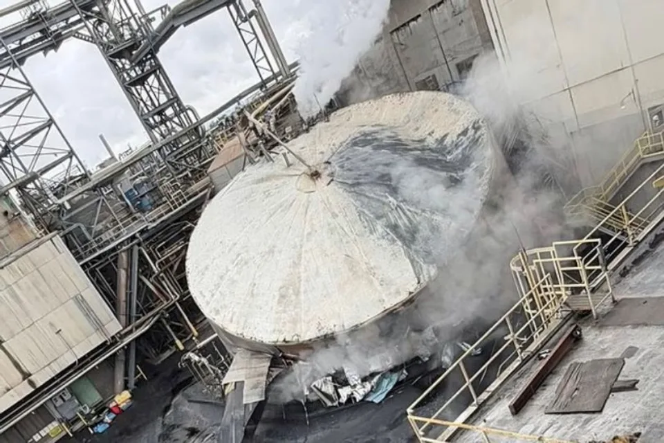 chemical tank implosion