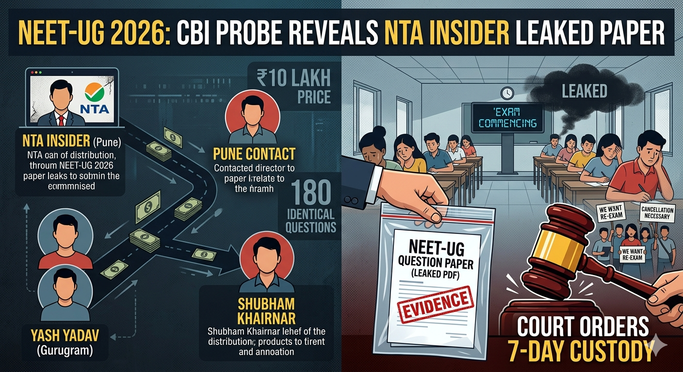 CBI Probe Points to Internal NTA Source in NEET-UG 2026 Leak