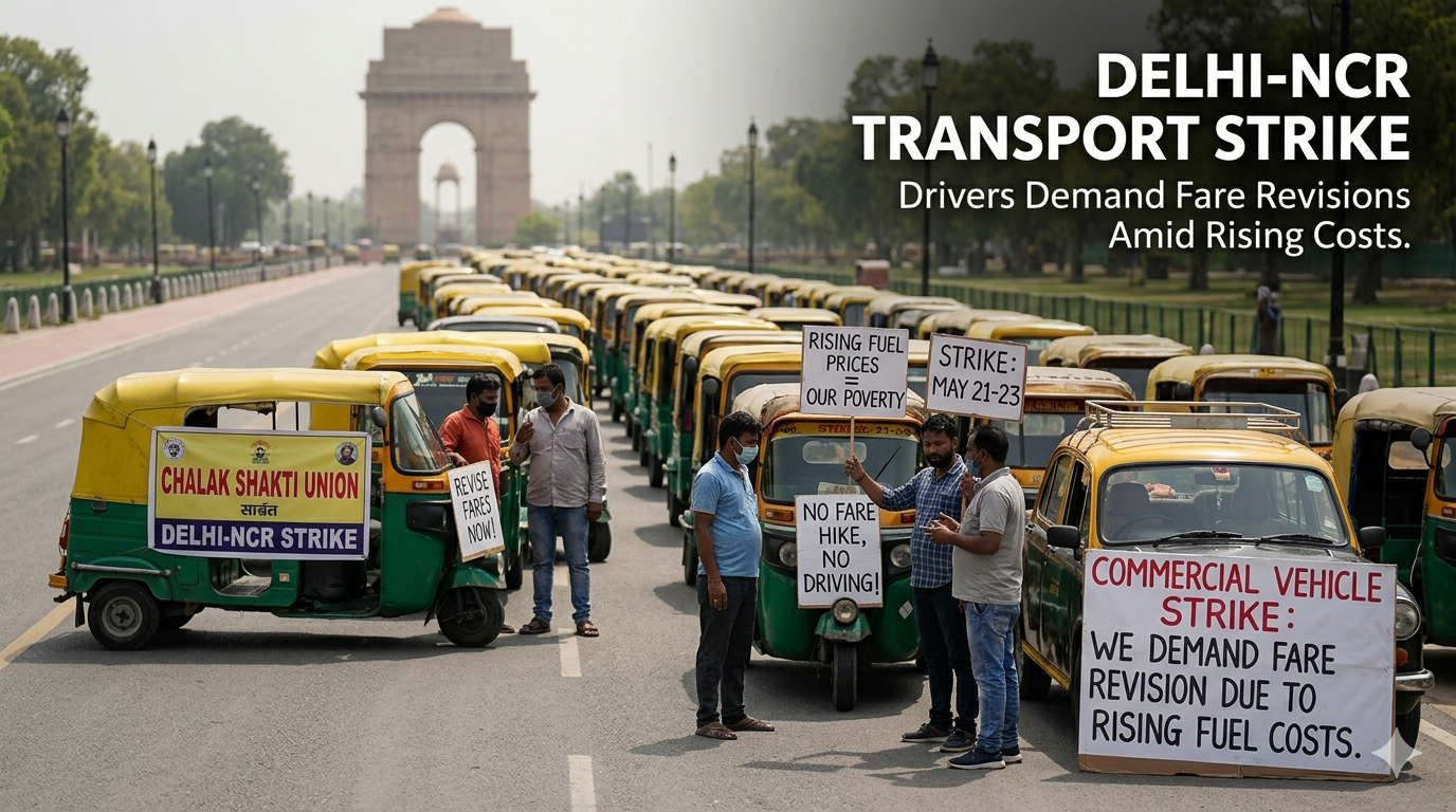 3-Days Commercial Vehicle Strike Kicks Off Today in Delhi