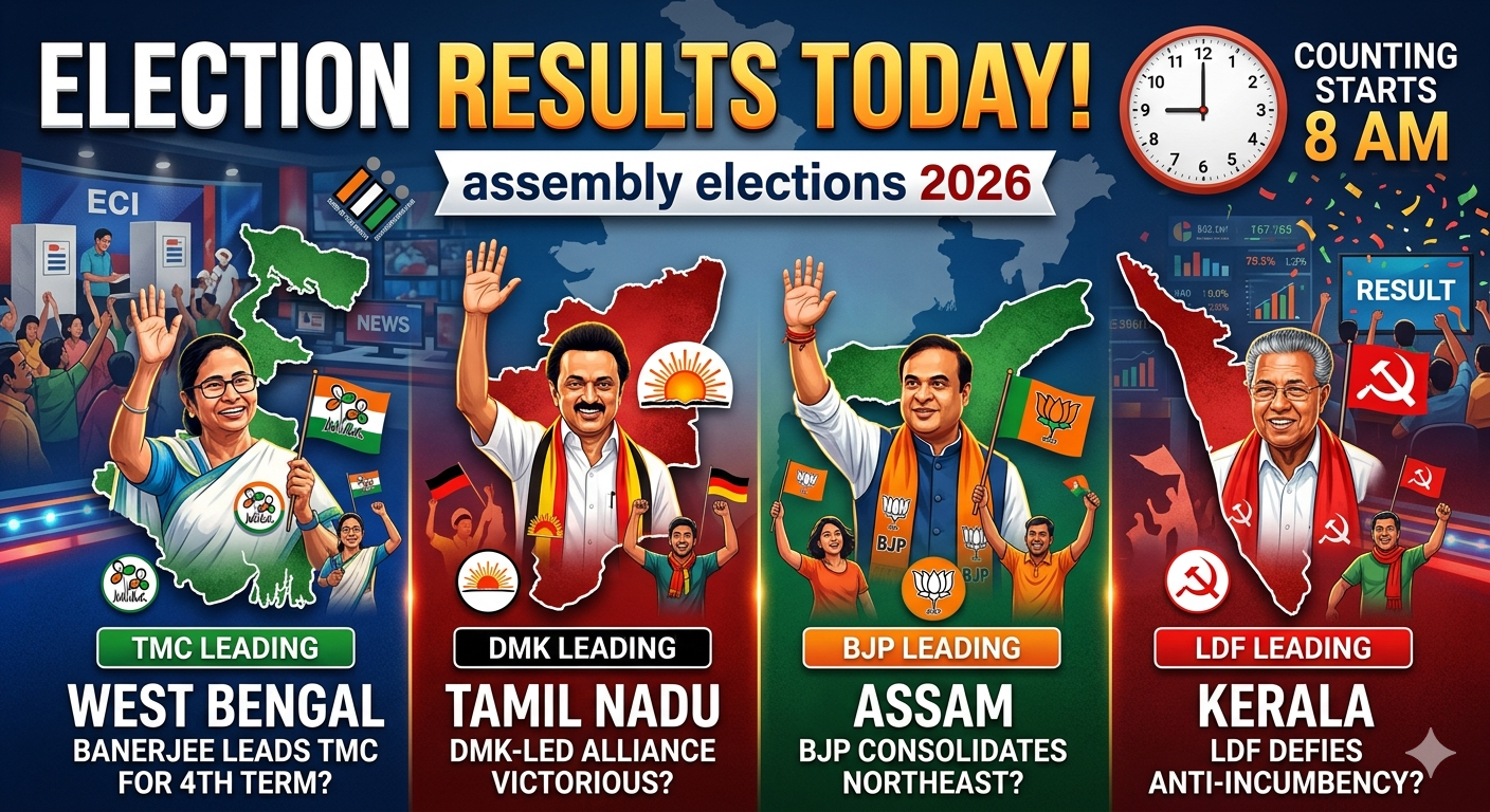 Bypoll Election Result LIVE: ECI Begins Counting Votes