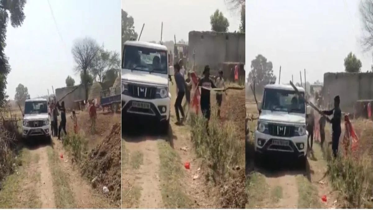 Excise Team Attacked During Raid, Official Vehicle Damaged in Violent Assault