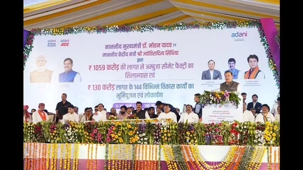 Adani Led Cement Grinding Unit in MPs Guna