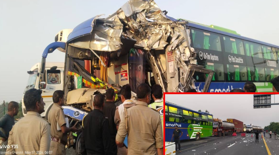 Double-Decker Bus Collides With Container, Passengers Injured