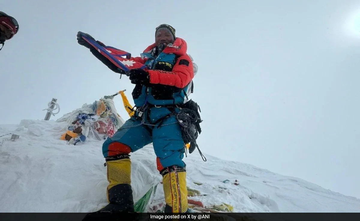 Kami Rita Sherpa Scales Mt Everest For Record 32nd Time, Breaking Personal Milestone