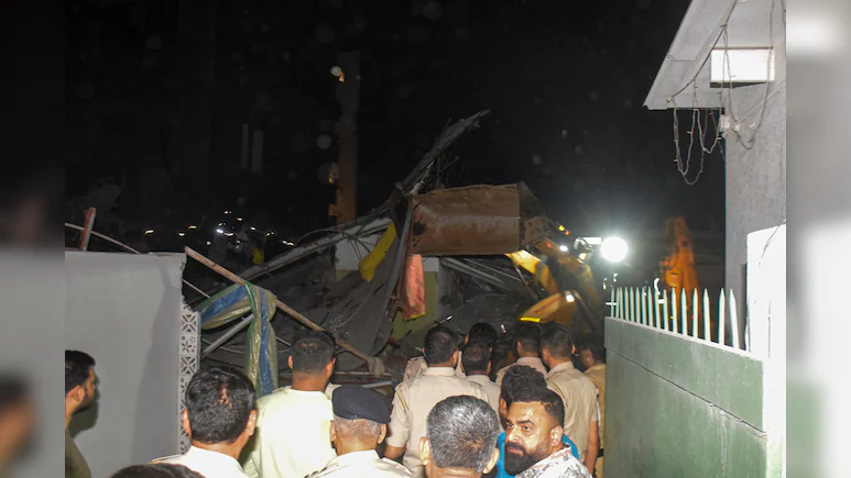 12 Rescued, 2 Critically Injured in Three-Storey Building Collapse