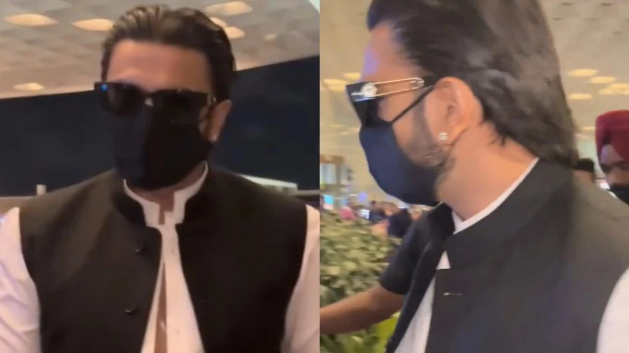 Ranveer Singh at Mumbai airport