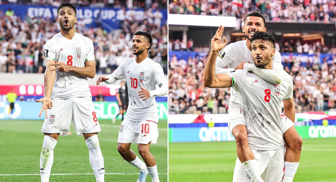 Mohammad Mohebi’s gun celebration against New Zealand ignites debate amid US-Iran tensions
