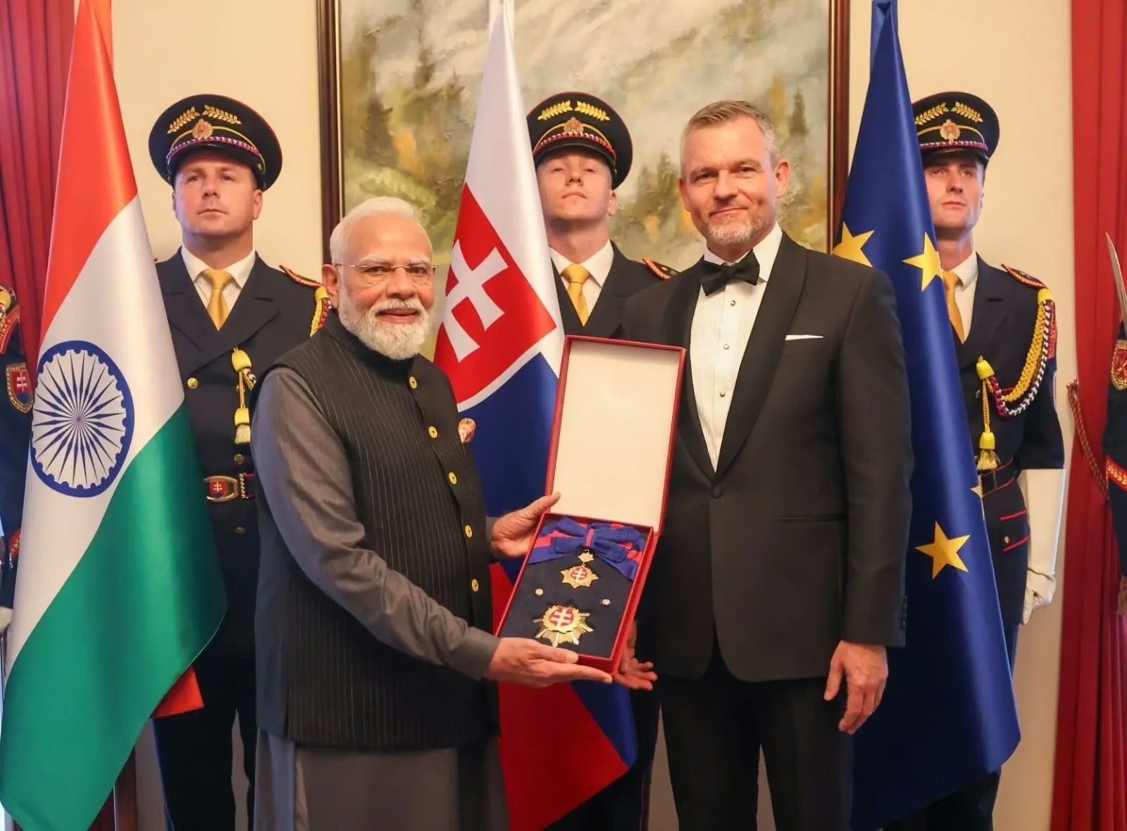 PM Modi awarded highest civilian honour by Slovakia