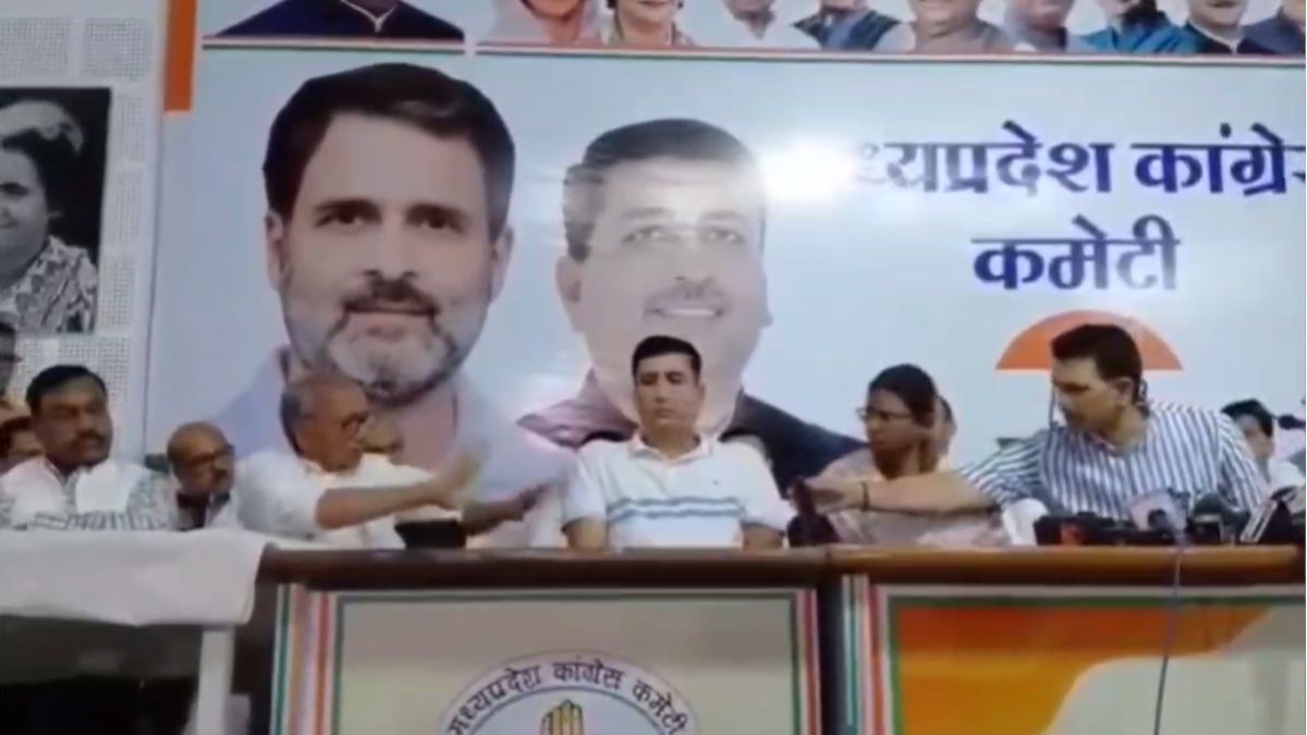 High-voltage drama erupts between Congress leaders during press conference