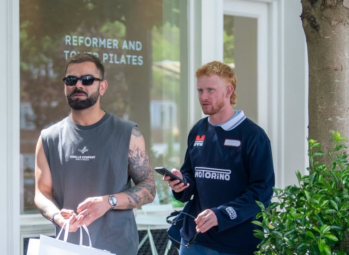 Virat Kohli meets Jordon Cox ahead of test debut
