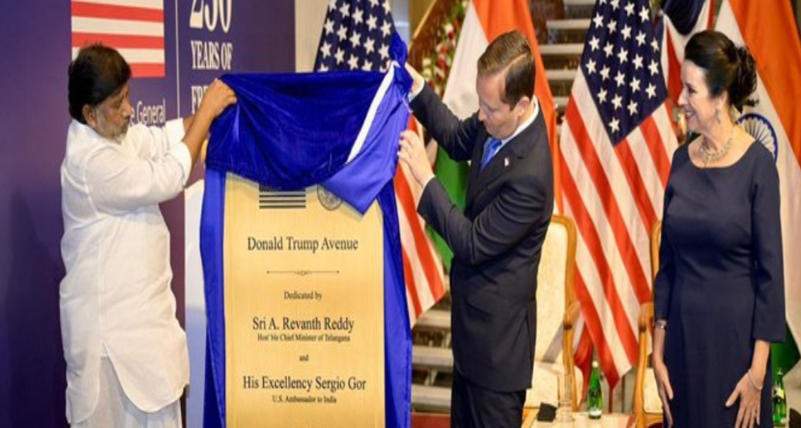 Hyderabad road named after Trump reflects strong Indian admiration