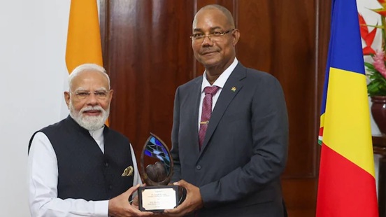 PM Modi receives Seychelles’ top presidential award for environmental leadership