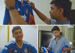Vaibhav Sooryavanshi receives first Team India jersey, gets iconic No. 3 ahead of T20I debut