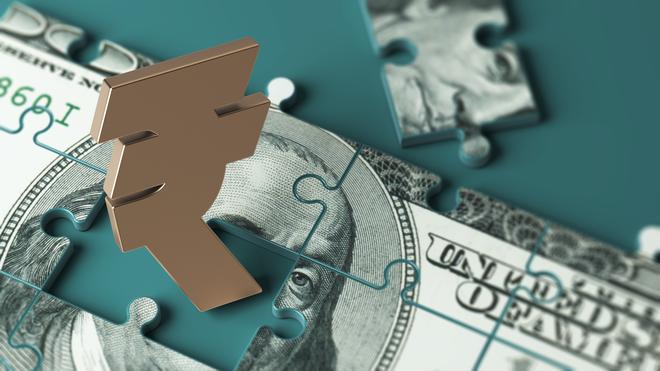Rupee falls by 34 paise to close at 94.67 against US Dollar