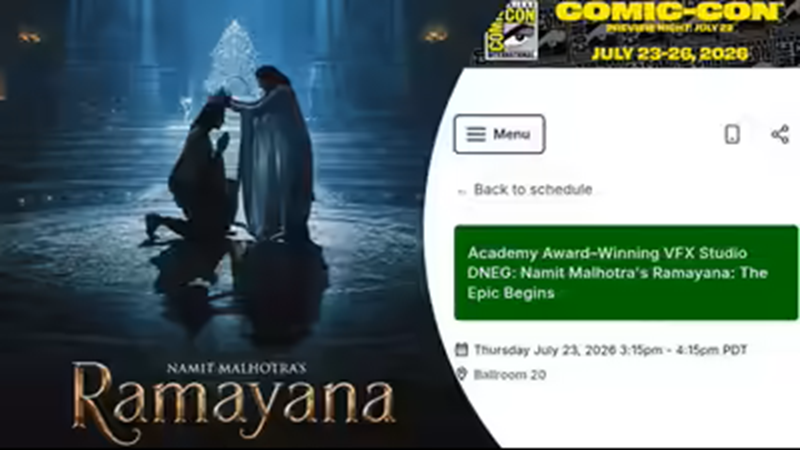 Ramayana to make grand debut at Comic Con; Lead actors to unveil the trailer