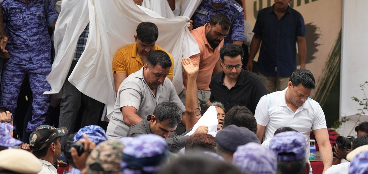Sonam Wangchuk forcefully removed from Jantar Mantar, Abhijeet Dipke vows hunger strike will continue