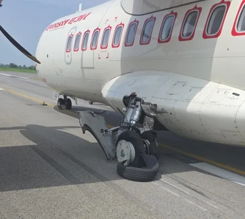 Alliance air tyre bursts during landing in Bilaspur, all passengers on board safe