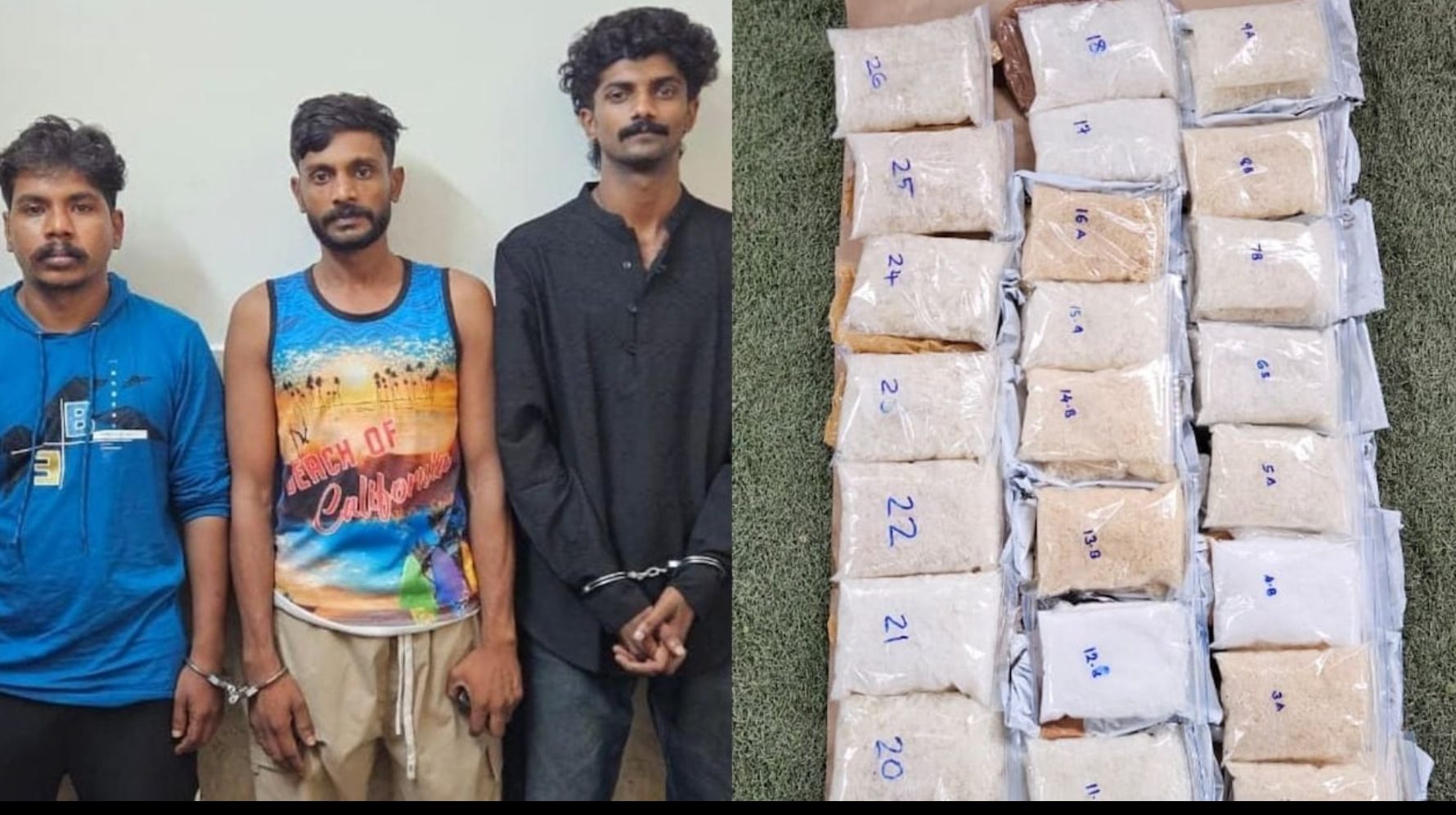 Kerala police seize drugs worth over Rs 10 Crore, arrest three in Coimbatore