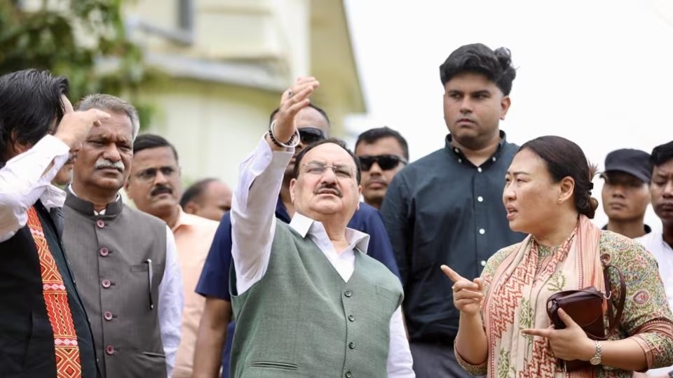 JP Nadda visits landslide-hit Nagaland, assures full Centre support
