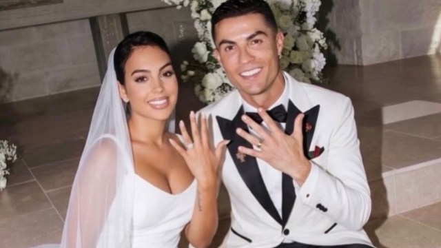 Christiano Ronaldo ties knot with long time girlfriend in an intimate ceremony