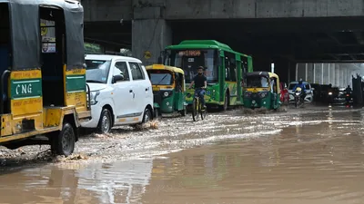Heavy rain batters Delhi and neighbouring regions, IMD issues orange alert