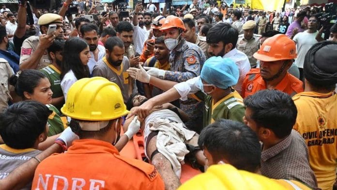 Delhi building incident: Owner apprehended from Rajasthan; 5 MCD officials suspended