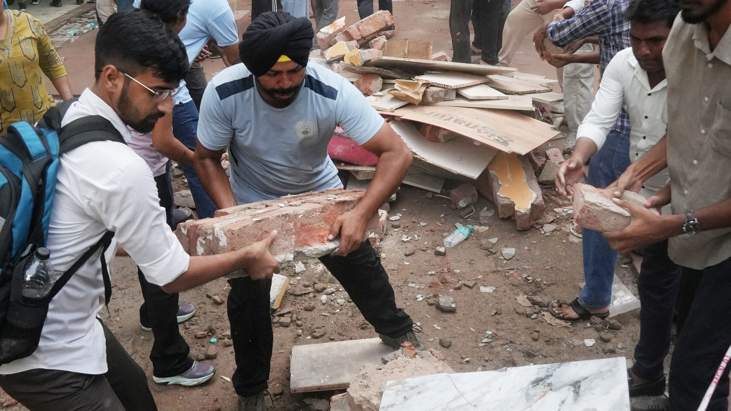 Delhi PG Collapse: FIR filed against owners; Accused of adding four floors to decades old structure