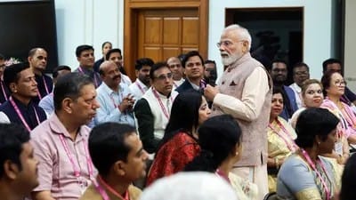 PM Modi embraces Gen Z lingo ‘Aura’ during interaction with teachers