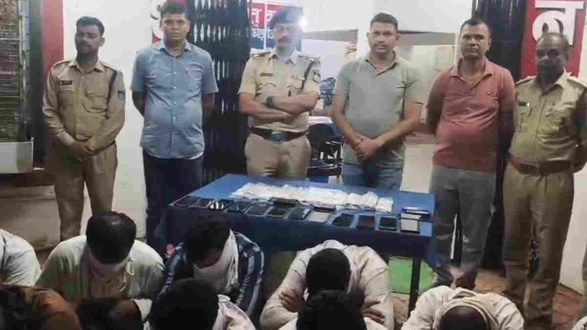 Dewas Police raid illegal gambling den in forest, 12 arrested with Rs 12.86 lakh seized