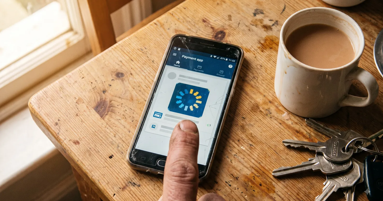 Fake screen freeze helps scammers steal bank data and empty digital wallets