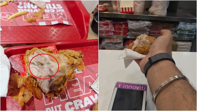 Customer shares video of maggots in chicken ; Food regulators inspect KFC Noida outlet