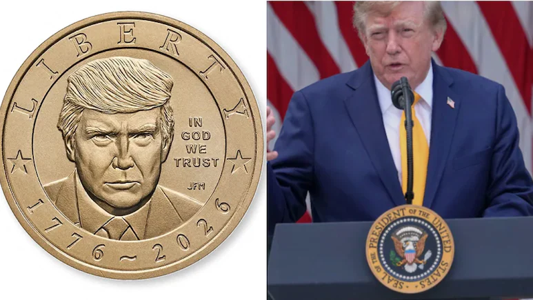 Trump-faced USD 1 Coin marking US 250th anniversary goes on sale