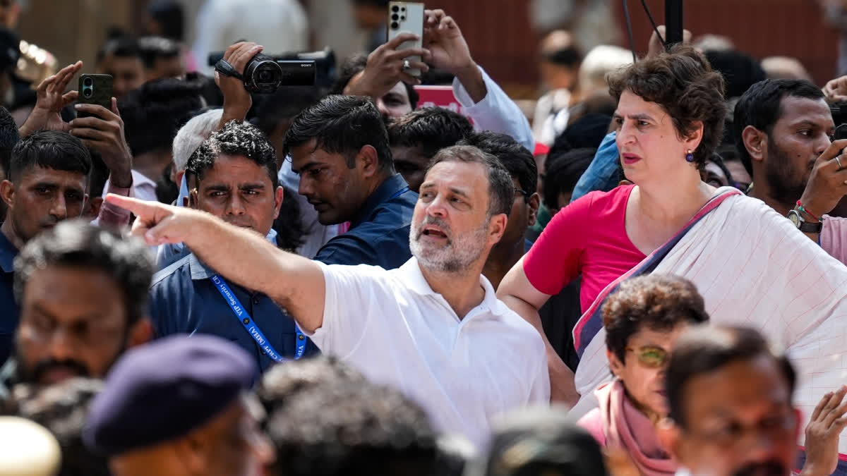 Rahul and Priyanka Gandhi booked for entering Akashwani Bhavan premises without permission