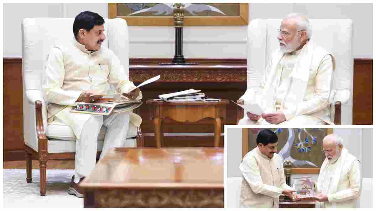 Mohan Yadav meets PM Modi, invites him to Madhya Pradesh Global Investors Summit 2027
