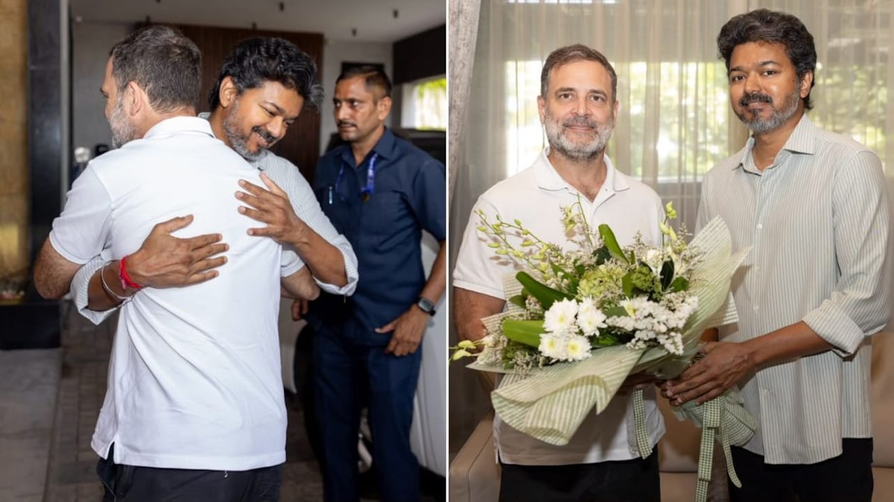 Rahul Gandhi Meets Tamil Nadu CM Vijay in Chennai, Cappuccino and Tiramisu steal the show