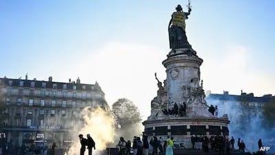 Macron calls for calm after France protests turn violent, 2,400 arrested
