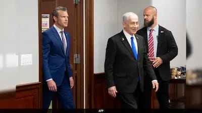 Pete Hegseth meets Benjamin Netanyahu during unannounced visit to Israel